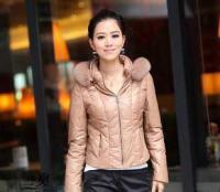 兰奥2010新款绵羊皮狐狸毛带帽真皮羽绒服短款羽绒皮衣的二手设备转让及批发介绍